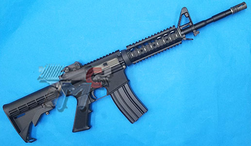 Cybergun (WE) FN M4A1 RIS GBB (Black) - Click Image to Close